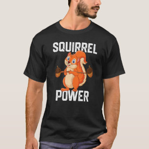 Camiseta Floresta de Força Esquilo e Amigo Squ melhor amigo