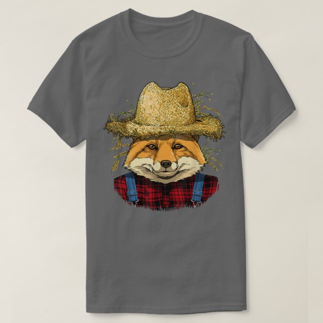 Camiseta Floresta de Fox Farmer Selvagem (Frente do Design)