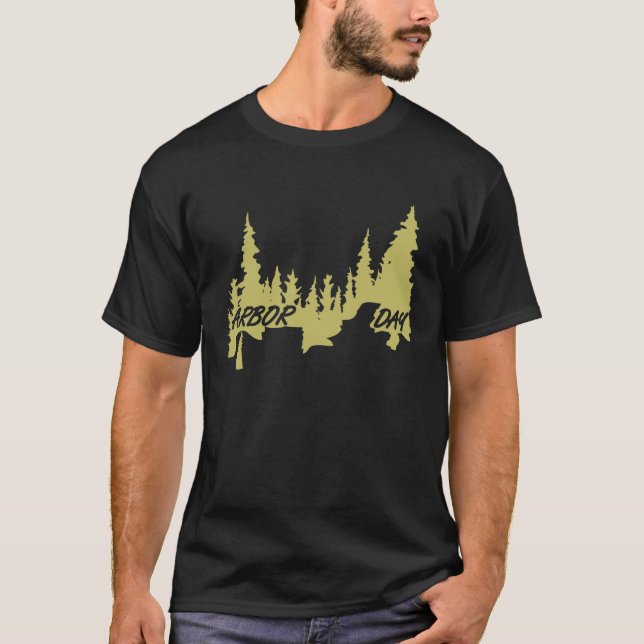Camiseta Floresta de madeira no dia da chegada (Frente)