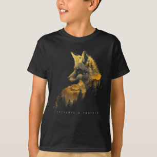 Camiseta Floresta de Raposa Proteger Preservar Caminhada Ac