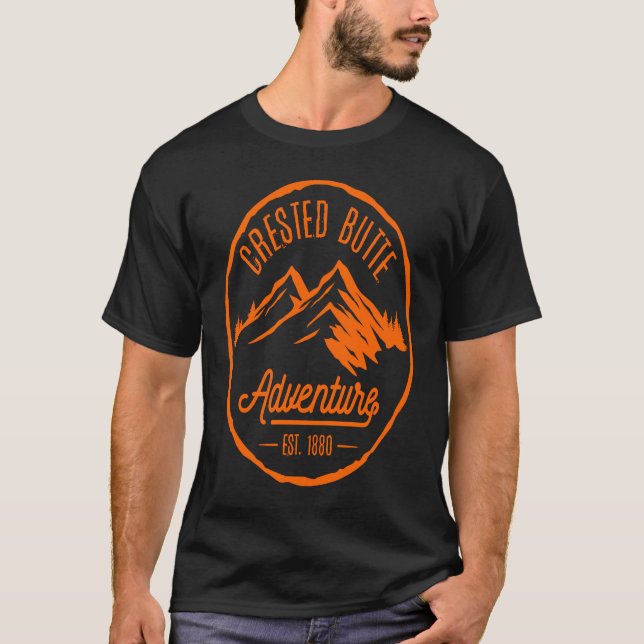 Camiseta Floresta de rios Crested Butte Colorado (Frente)