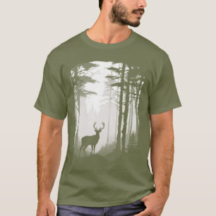Camiseta Floresta de Veado para Filho Pai Bruh Graphic Hunt