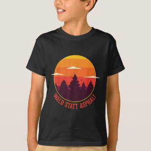 Camiseta Floresta Em Vez Da Floresta Da Natureza Asfaltada