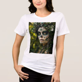 Camiseta Floresta Esmeralda Calavera – Botânica Verde