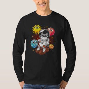 Camiseta Floresta Espacial Uniforme Planetas de Corte
