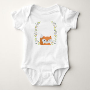 Camiseta Floresta Florestal Fox Baby Onsie