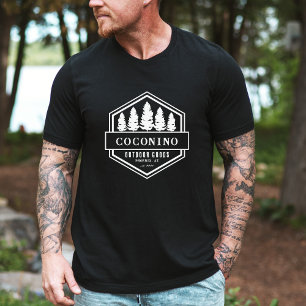 Camiseta Floresta Masculina Rústica Montanhas Ao Ar Livre