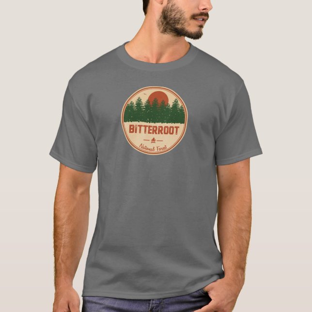Camiseta Floresta Nacional Bitterroot (Frente)