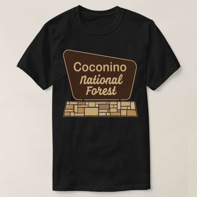 Camiseta Floresta Nacional Coconino (Frente do Design)