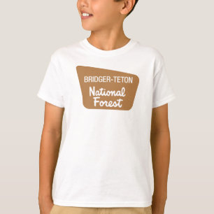 Camiseta Floresta nacional de Bridger-Teton (sinal)