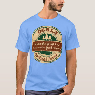 Camiseta Floresta Nacional de Ocala E na floresta eu vou