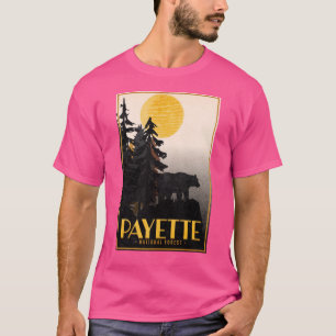 Camiseta Floresta Nacional de Payette Idaho Oversized