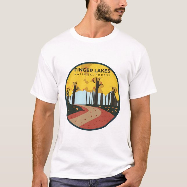 Camiseta Floresta Nacional dos Lagos Dedos (Frente)