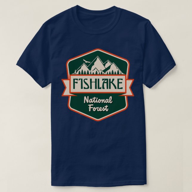 Camiseta Floresta Nacional Fishlake 1 (Frente do Design)