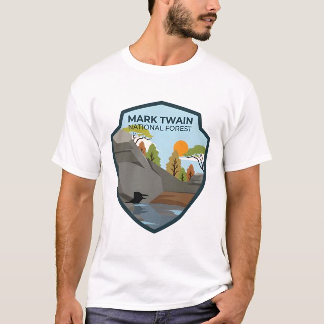 Camiseta Floresta Nacional Mark Twain (Frente)