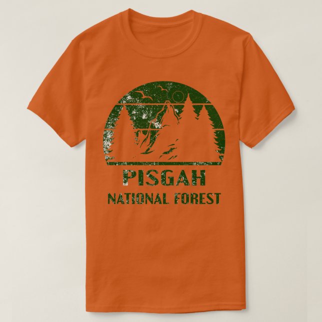 Camiseta Floresta Nacional Pisgah 11 (Frente do Design)