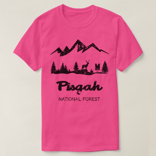 Camiseta Floresta Nacional Pisgah 2 (Frente do Design)