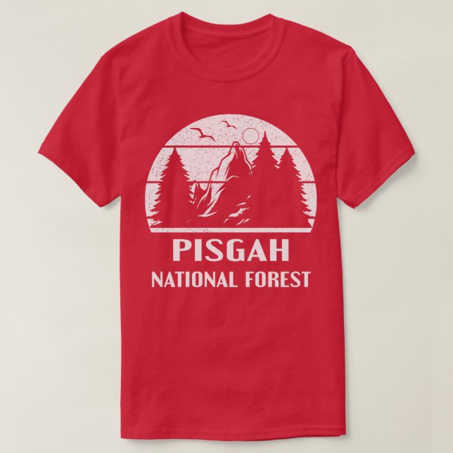 Camiseta Floresta Nacional Pisgah 3 (Frente do Design)