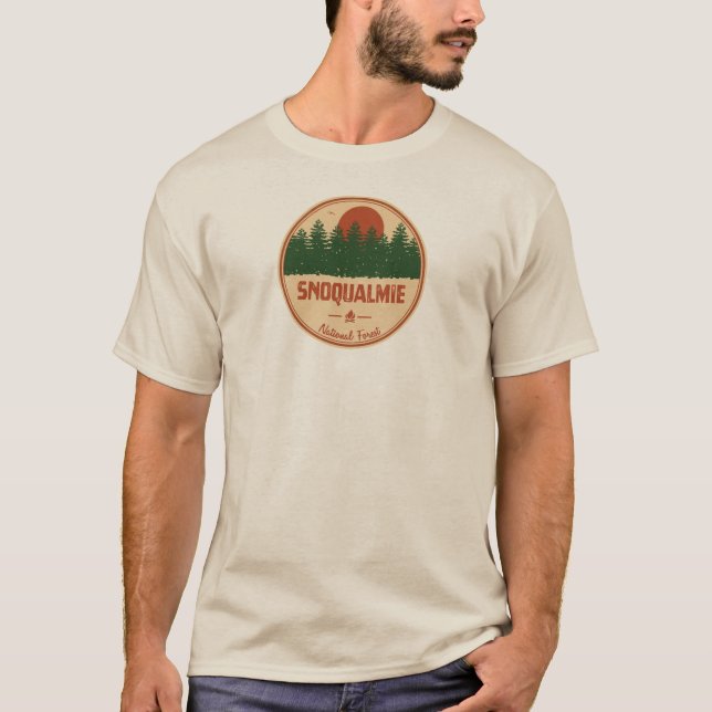 Camiseta Floresta Nacional Snoqualmie (Frente)