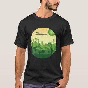 Camiseta Floresta Natural da Paisagem