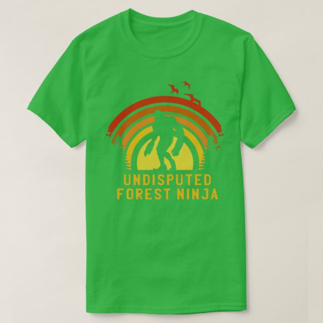 Camiseta Floresta Ninja não contestada (Frente do Design)