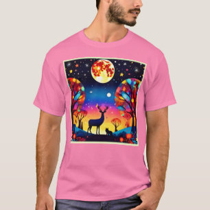 Camiseta Floresta Noite Brilho