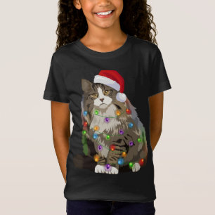 Camiseta Floresta Norueguesa de Natal Luzes de Natal Xmas C