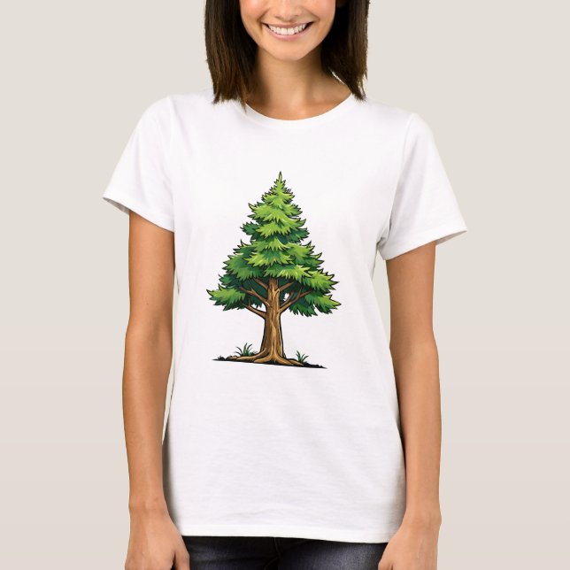 Camiseta Floresta perene (Frente)