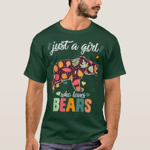 Camiseta Floresta Selvagem Animal Apenas Uma Garota Que Ama