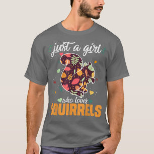 Camiseta Floresta Selvagem Animal Só Uma Garota Que Ama Esq