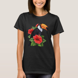 Camiseta Floresta Tropical Animal Exótico Toucan Flo