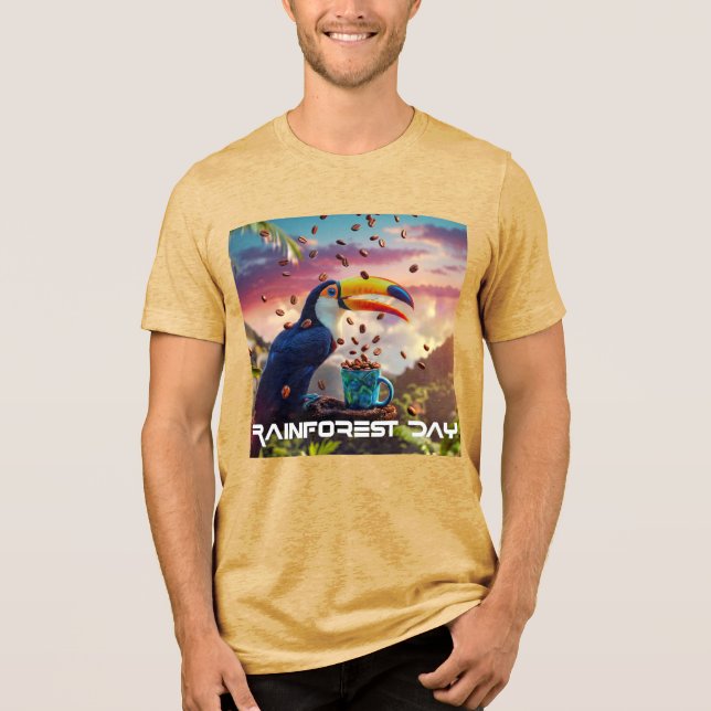CAMISETA FLORESTA TROPICAL DY - TOUCANO (Frente)