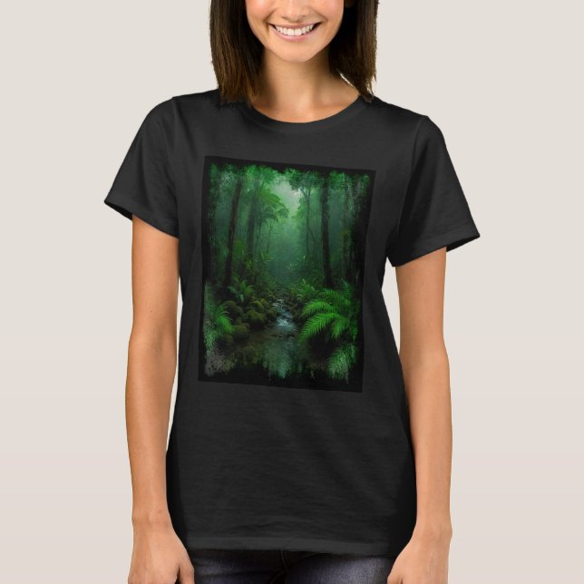 Camiseta Floresta Tropical Nova Zelândia (Frente)