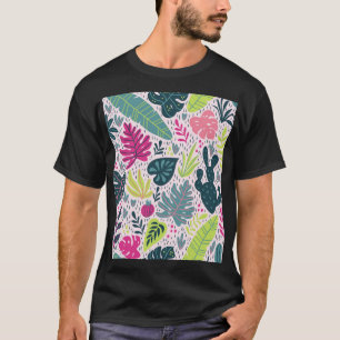 Camiseta Floresta tropical selvagem, colheita repetida