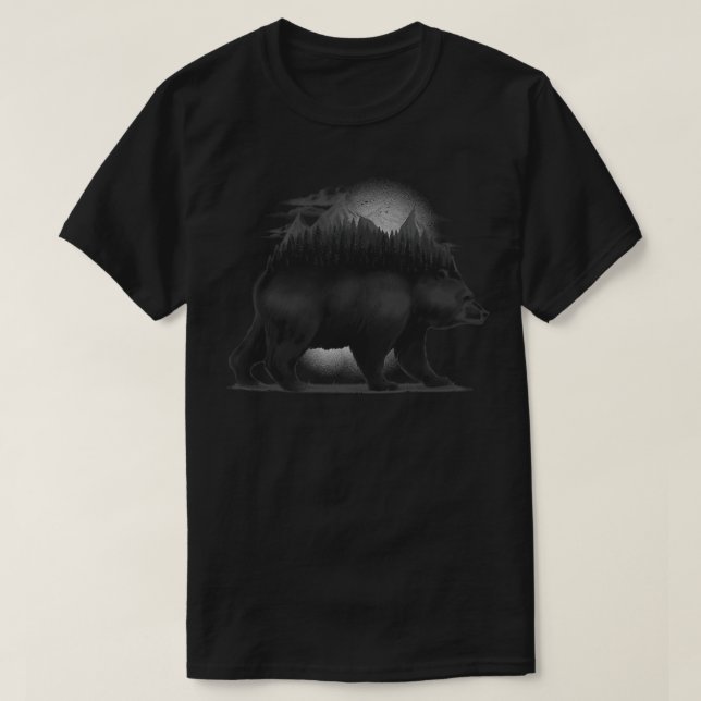 Camiseta Floresta Ursa (Frente do Design)