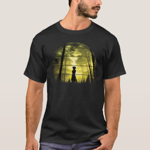 Camiseta Floresta Verde Esmagadora Um Ambiente Natural Pris