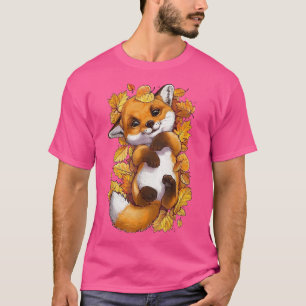 Camiseta Floresta Vermelha De Folhas De outono De Bebês