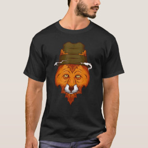 Camiseta Floresta Vermelha Fox Bebê Animais outono Folha 1