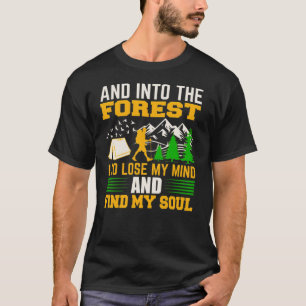 Camiseta Florestas Naturais Árvores Naturais Retro ao Exter