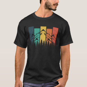 Camiseta Florestas Naturais Árvores Naturais Retro Fora de 