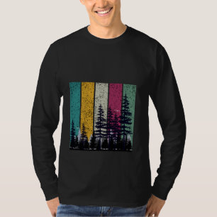Camiseta Florestas Selvagens ao ar livre Floresta Retro Nat