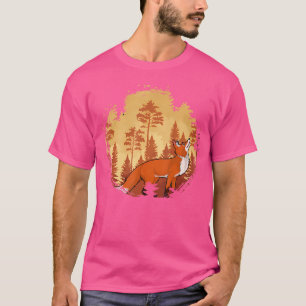 Camiseta Florestas Selvagens Florestais Exteriores Raposa A