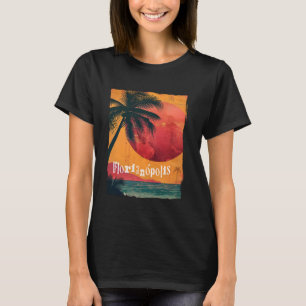 Camiseta Florianópolis Brasil Retro Beach Sunset Vintage Pa