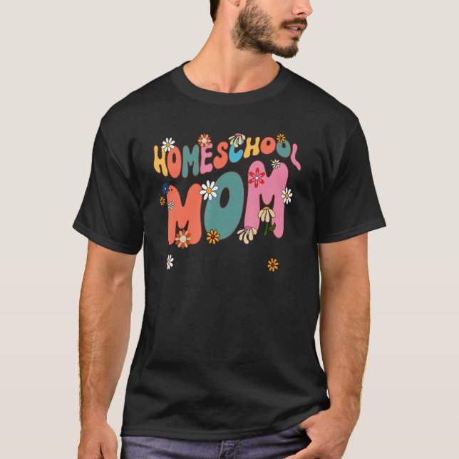 Camiseta floricultura escola mãe groovy escola secundária c (Frente)