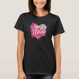 Camiseta Floricultura Flores Com Coração Design de Jardim V