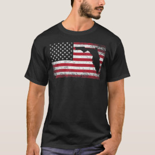Camiseta Flórida 4 de julho de 2010, Bandeira Americana Hom