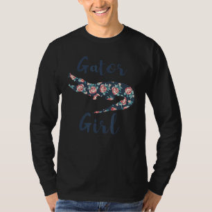 Camiseta Flórida Alligator Kids Gator Girl Crocodilo