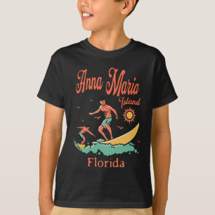 Camiseta Flórida Anna Maria Island Fl Surfista Surfando Pes