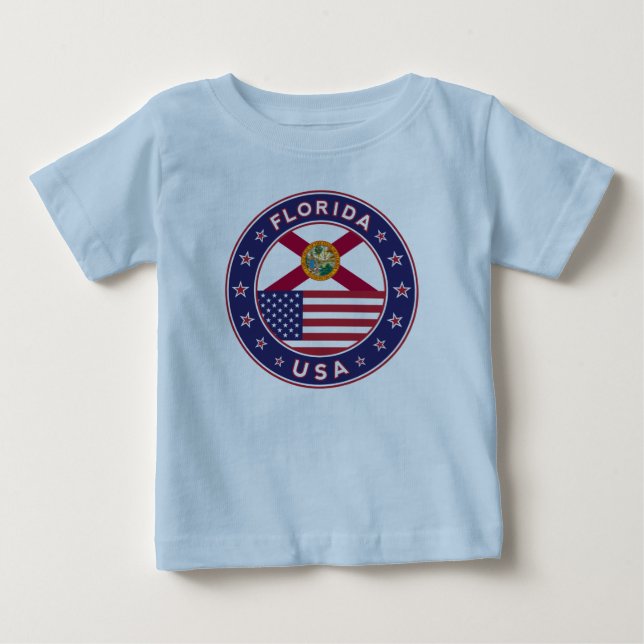 Camiseta Flórida, azul (Frente)