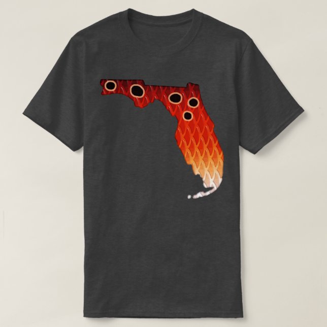 Camiseta Flórida Cantora de Cantores Vermelho Tambor Vermel (Frente do Design)